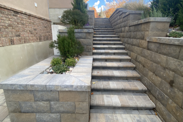 Marina Coping Steps in Victorian with Bel Air Victorian Retaining Wall